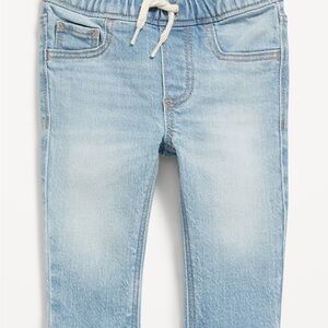 NWT SIZE 0-3 MTH Old Navy Light Blue Kids Jeans with Drawstring